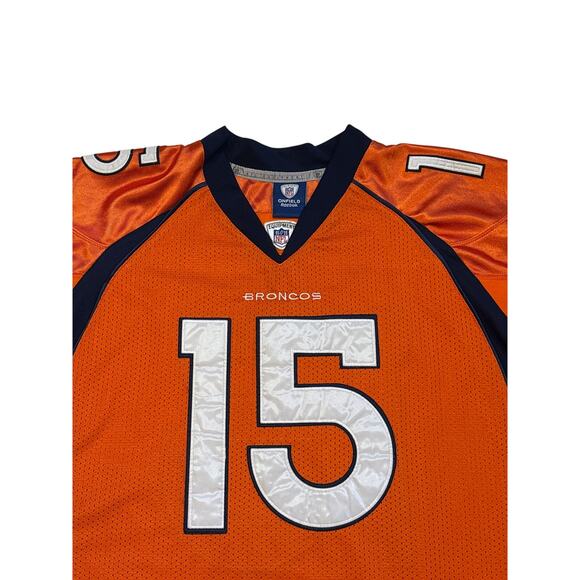 Denver Broncos Tim Tebow #15 Football Jersey Orange Size 54 2XL Reebok - Picture 3 of 9